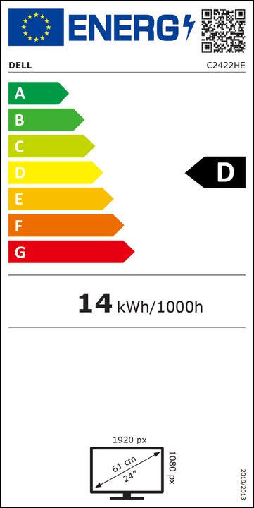 Energie-Label Dell C2422HE (1920 x 1080 Pixel, 24")