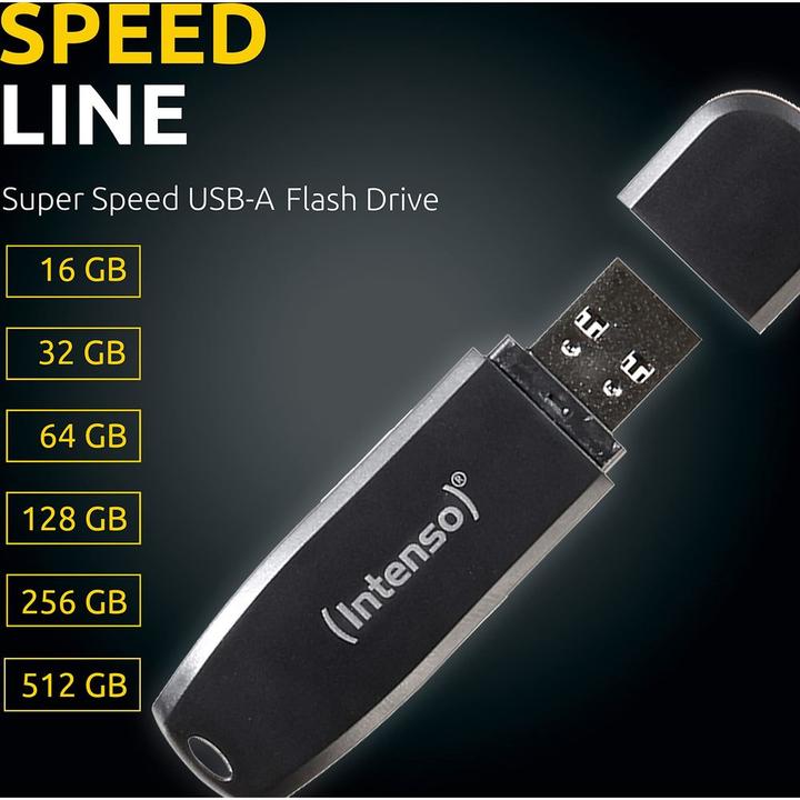 Produktbild Intenso USB-Stick 512GB 3.2 Speed Line silber retail (512 GB, USB-A)