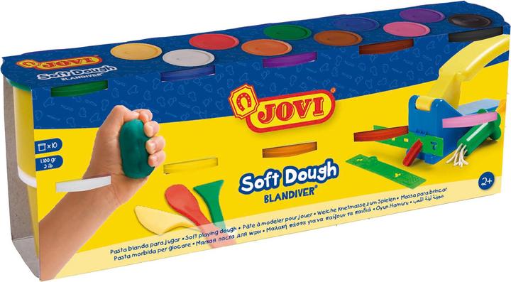 Image du produit Jovi Pâte à modeler Soft Dough Blandiver VE=10 boîtes de 110g