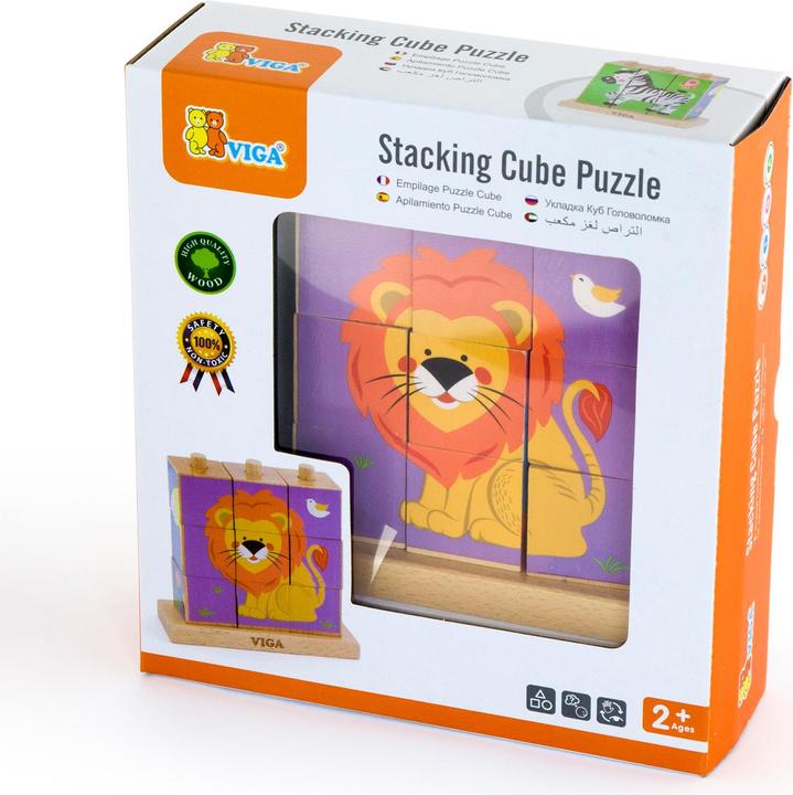 Produktbild Viga Toys Viga Stapelpuzzle Wildtiere