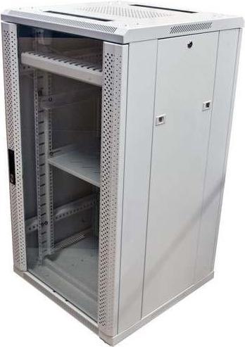 Allnet 19 Cabinet 12U W600 / D600mm *light grey* SNB series glass door (12 RU, 19 inch rack)
