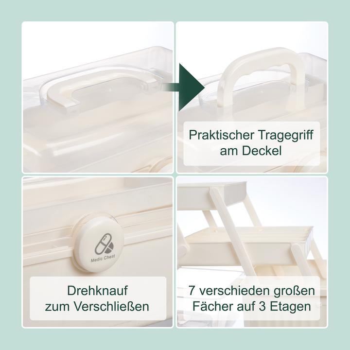Produktbild Relaxdays Hausapotheke zum Ausklappen