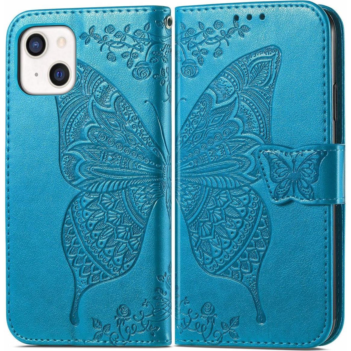 Thumbnail - König Design Hülle Handy Schutz für Apple iPhone 13 mini Case Cover Tasche Etuis Bumper Blau (Apple iPhone 13 mini), Sma...