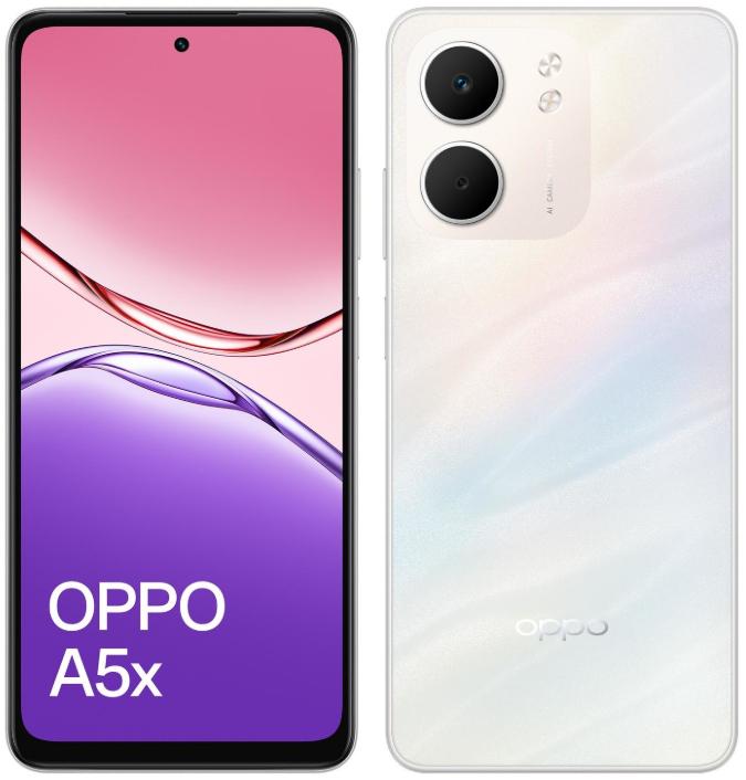 Produktbild OPPO A5x (128 GB, Laser White, 6.67", Dual SIM, 4G)