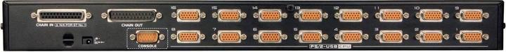 Produktbild Aten CS1708A, 8-Port KVM Switch 2x PS2/ USB, VGA, daisychain