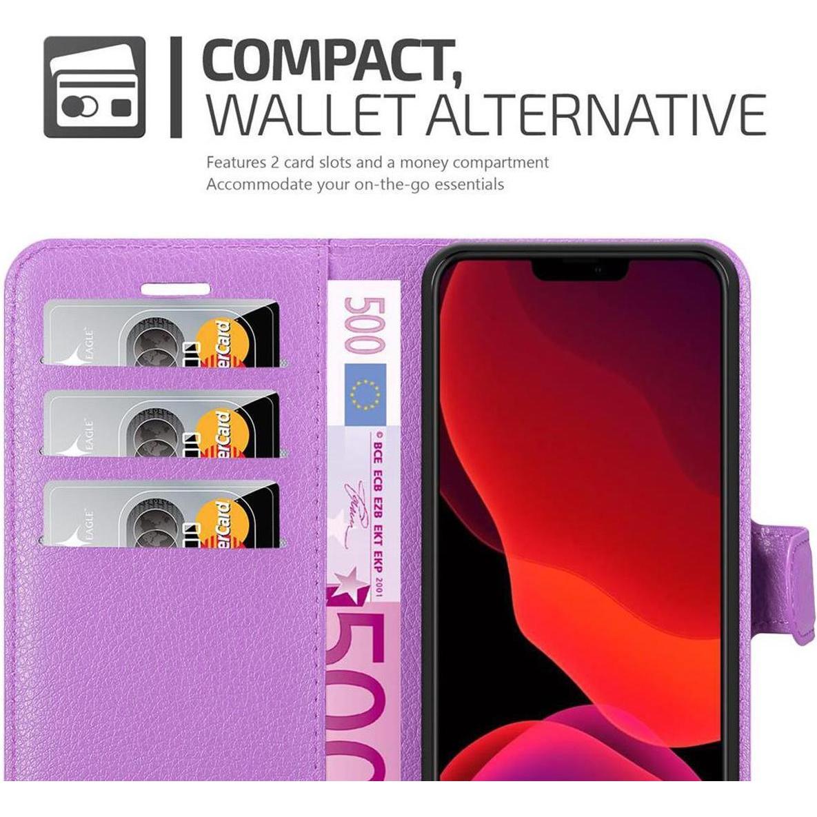Thumbnail - Cadorabo Book mit Standfunktion Cover (Apple iPhone 12), Smartphone Hülle, Violett