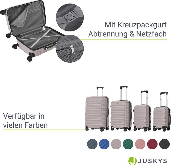 Image du produit Juskys Set de valises rigides Rome (41 l)