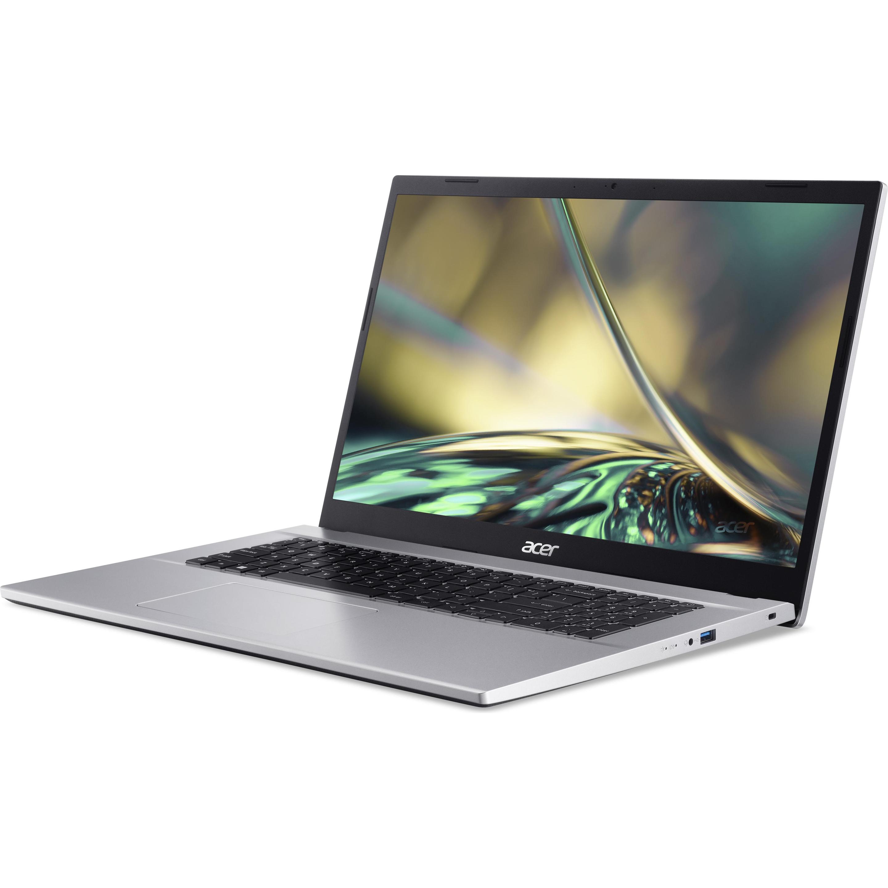 Acer Aspire 3 (17.30", Intel Core i5-1235U, 16 GB, 1000 GB, DE), Notebook, Silber