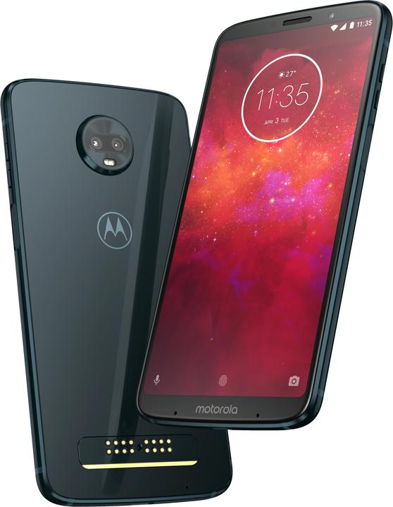 Produktbild Motorola Moto Z3 Play (64 GB, Deep Indigo, 6.01", Hybrid Dual SIM, 4G)