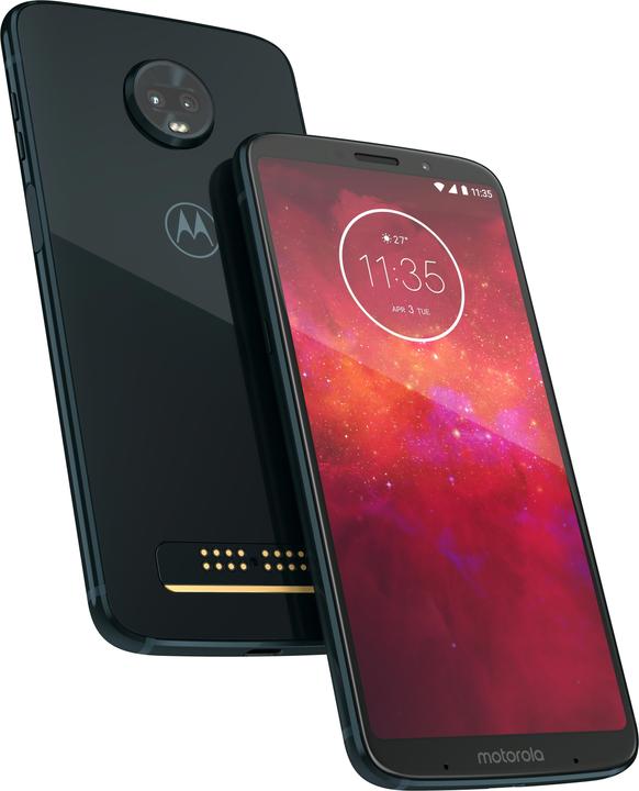Produktbild Motorola Moto Z3 Play (64 GB, Deep Indigo, 6.01", Hybrid Dual SIM, 4G)