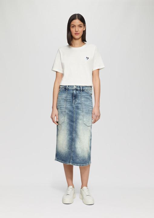 Produktbild s.Oliver Rock Midi-Jeansrock mit Schlitz (36)