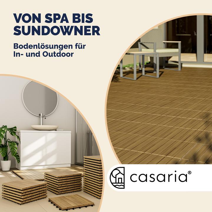 Produktbild Casaria Holzfliesen (1 x, 30 x 30 x 2.5 cm)