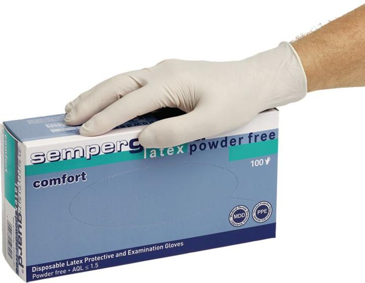 Semperguard Disposable natural latex gloves (L)