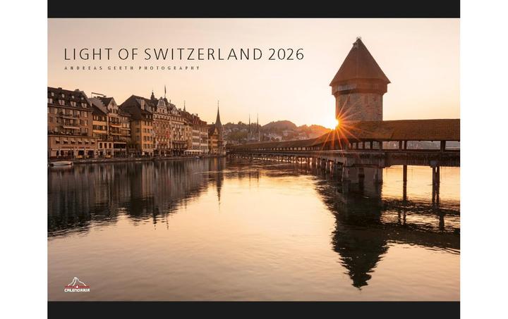 Actual product image Light of Switzerland 2026 (No binding, English)