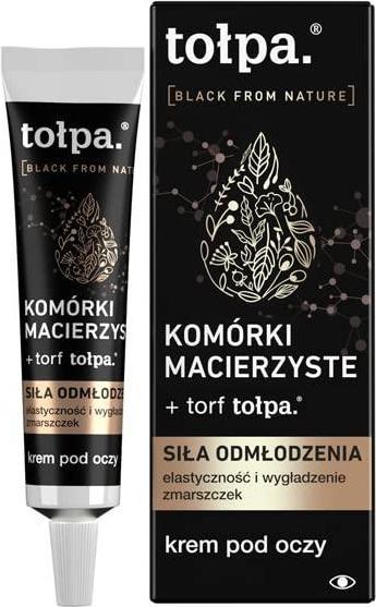 Actual product image Tołpa TOŁPA Black From Nature krem pod oczy Siła Odmłodzenia 10ml (Eye Care Cream, Day + Night, 10 ml)