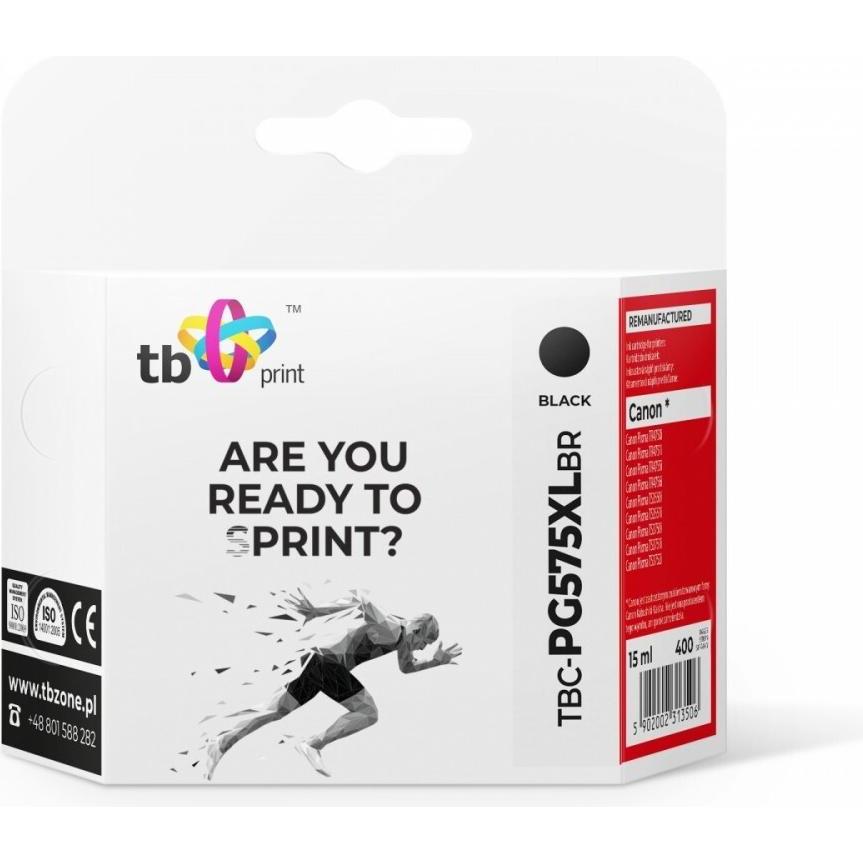 Print Tinte für Canon Pixma TS3550i TBC-PG575XLBR rekonstruiert schwarz (58336585)