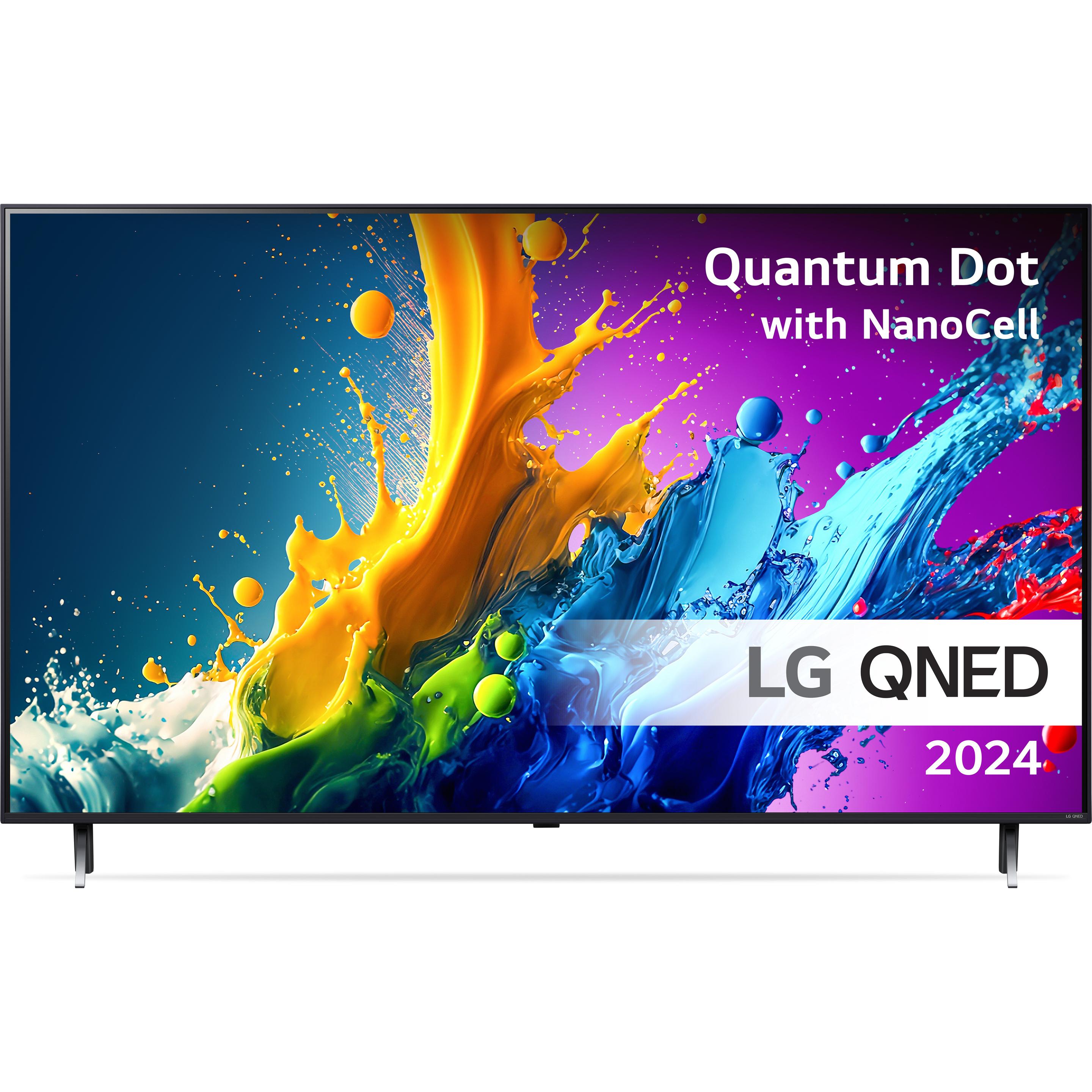 LG 55QNED80T6A (55", QNED80, LED, 4K, 2024), TV, Schwarz