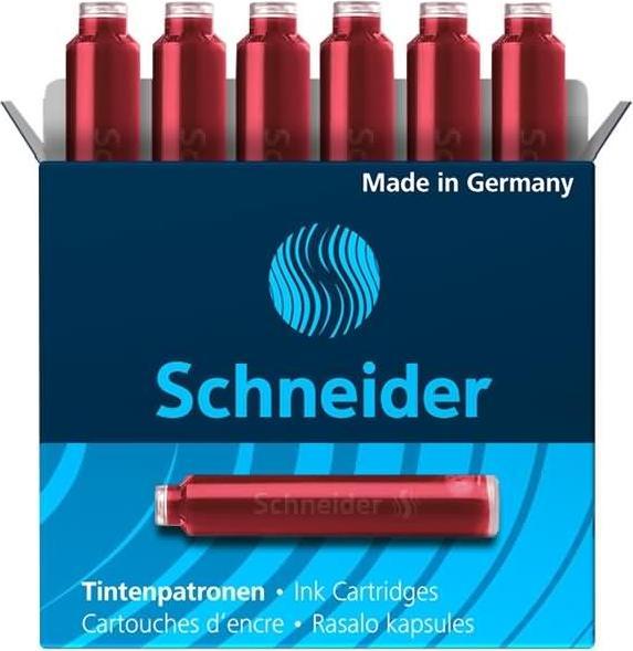 Produktbild Schneider Tintenpatrone 6ST rot (6 Stück, Rot)
