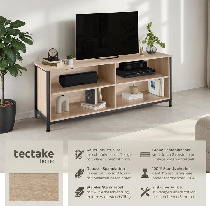 Produktbild tectake Sideboard Navan 147x41x60,5cm