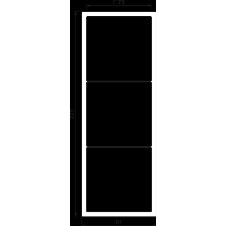 JUNG, Zubehör Schalterprogramm, Rahmen 3-fach LSZ ME 983 BF C