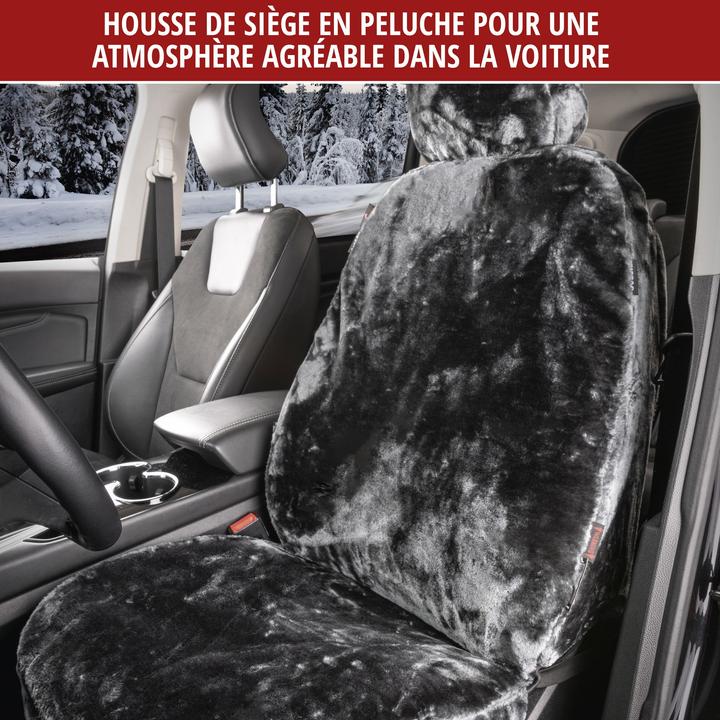 Image du produit Walser Housse de siège auto "Teddy" - fourrure synthétique - anthracite