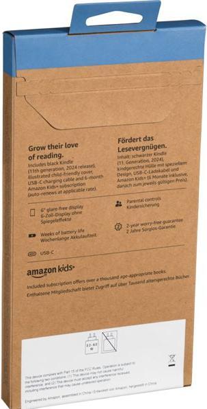 Image du produit Amazon Édition Kindle Kids (6", 16 Go, Multicolore)
