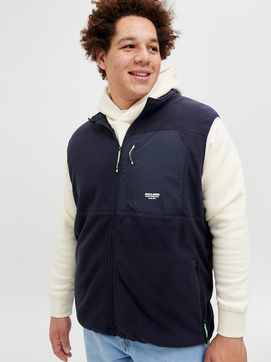 Immagine prodotto Jack & Jones Plus Size Fleece Gilet Fleece Gilet (4XL)