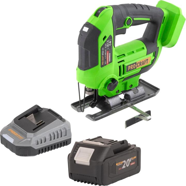 Produktbild Procraft ST22 Akku Stichsäge 20 V 80 mm Brushless + 1x Akku 4,0 Ah + Ladegerät