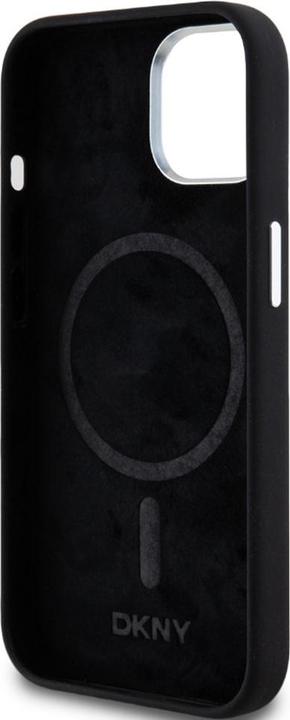 Actual product image DKNY DKHMP15SSMCHLK iPhone 15 / 14 / 13 6.1" czarny/black hardcase Liquid Silicone Small Metal Logo (Apple iPhone 13, Apple iPhone 14, Apple iPhone 15)