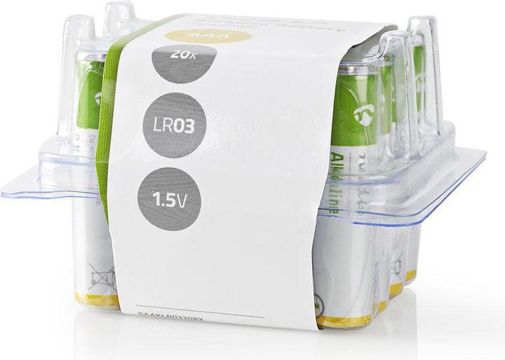 Actual product image Nedis Alkaline Battery AAA 1.5 V 2 0 pieces Box (20 pcs., AAA)