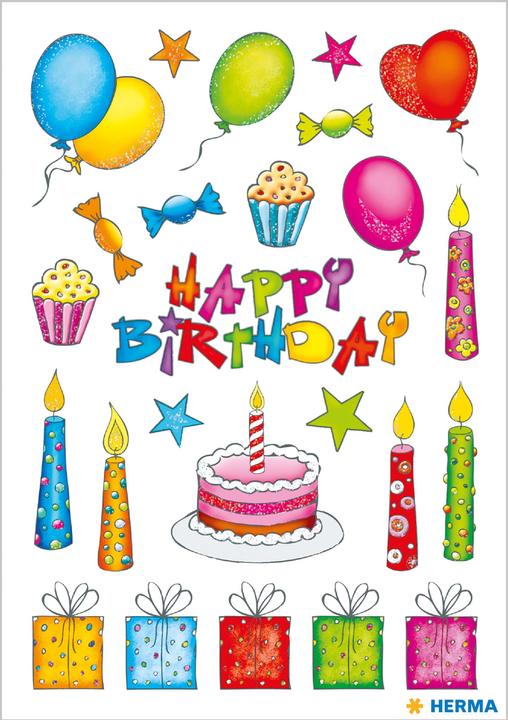 Produktbild Herma Sticker Geburtstag