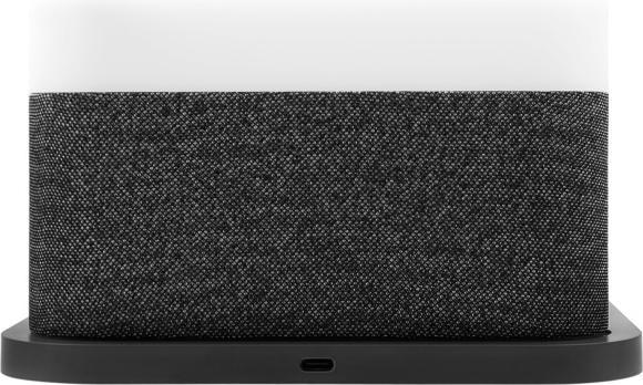 Actual product image Proove 3-in-1 Bedside lamp + Alarm clock Day & Night LED 1200mAh 3W inductive charging 15W dark gray