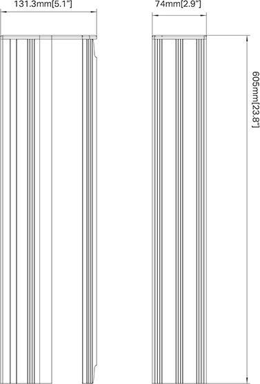 Nutritional values and ingredients Multibrackets Metal column for Pro System, black (Extension Pipe)