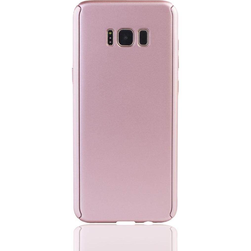 Thumbnail - König Design Hülle Handy Schutz für Samsung Galaxy S8 Full Case Cover Displayschutz 360 Rosa (Samsung Galaxy S8+), Smart...