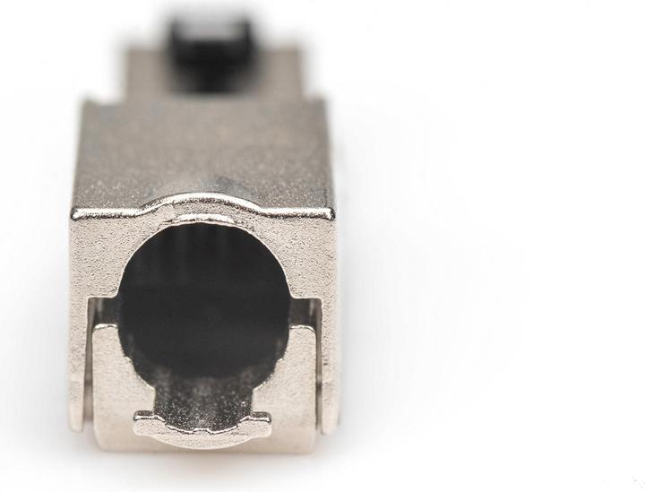 Actual product image Digitus CAT 6A Field Termination Plug bendable, STP with dust cap, bend relief (Network cable plug)
