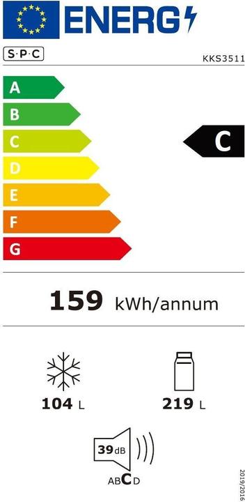 Label énergétique SPC KKS3511 (323 l)
