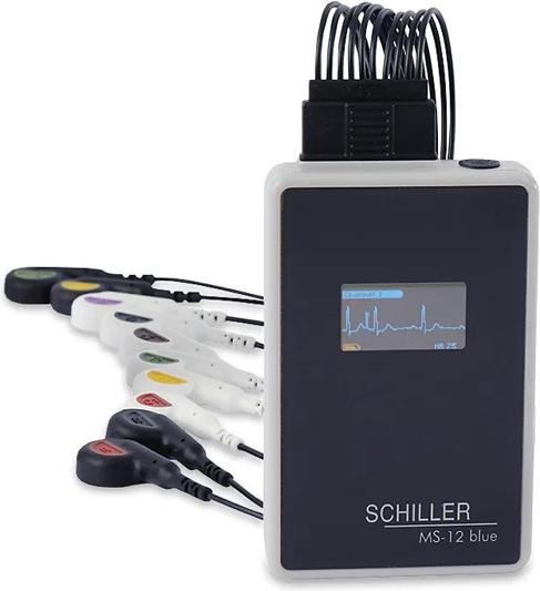 Actual product image Digital resting ECG CS104 MS12 Blue - With interpretation option