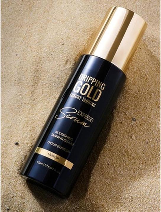 Actual product image Sosu Dripping Gold - Express Tanning Serum 150 ml - Shade: Medium (Self tanning serum, 150 ml)
