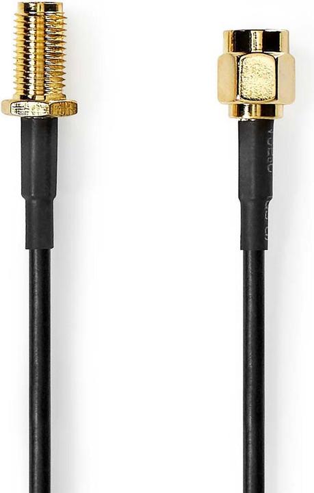 Nedis Câble d'antenne | SMA mâle | SMA femelle | Plaqué or | 50 ohms | Blindage individuel | 1.00 m | R (Câble d'antenne)