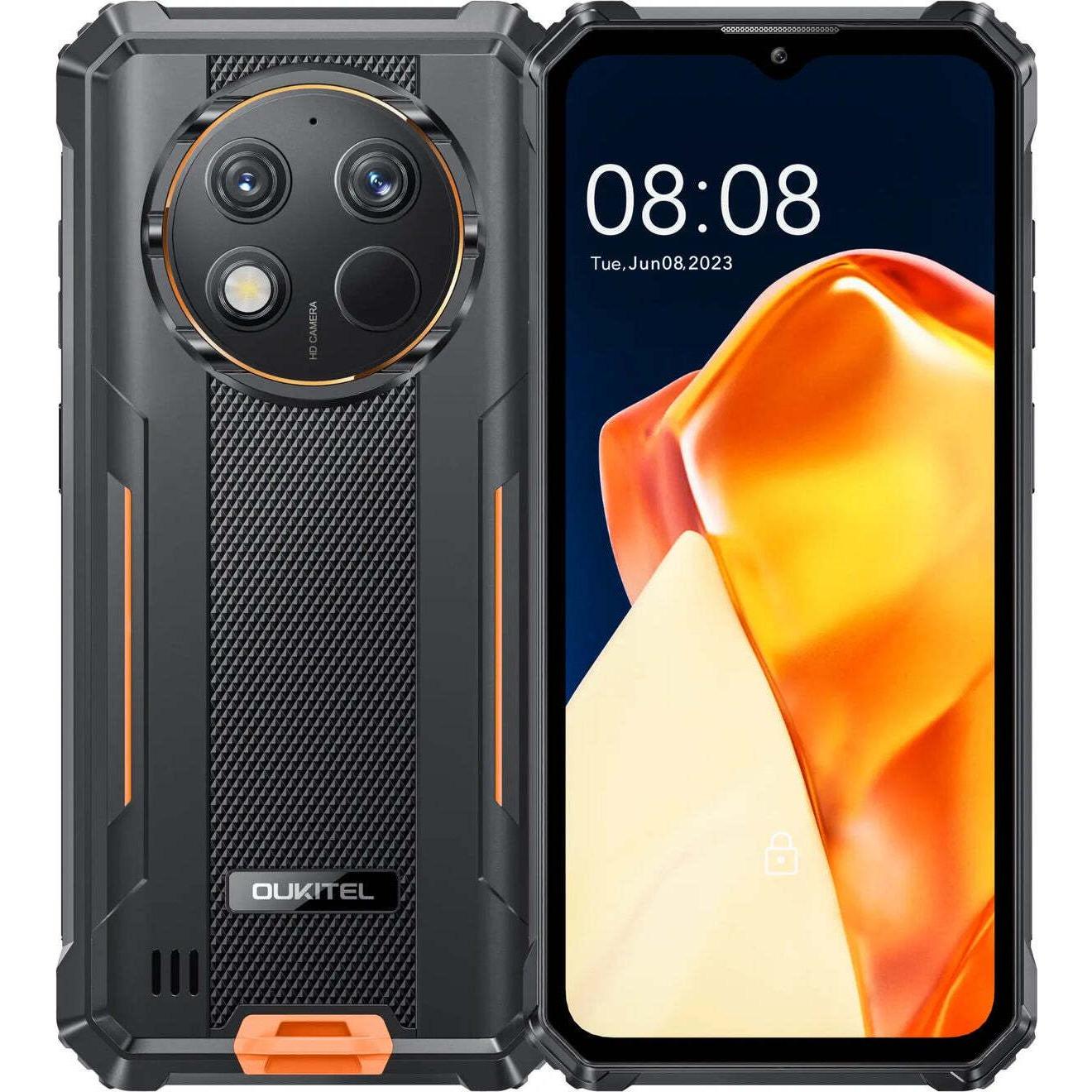 Oukitel G1 Telefon, 256GB/6GB, orange (256 GB, Orange, 6.52", 48 Mpx), Smartphone, Orange