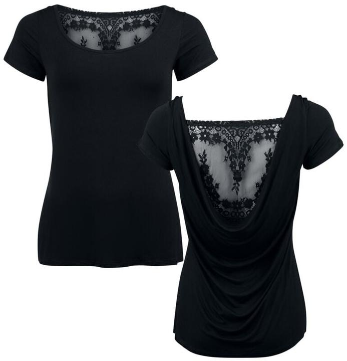Produktbild Black Premium Essential T-Shirt mit Spitze (M)