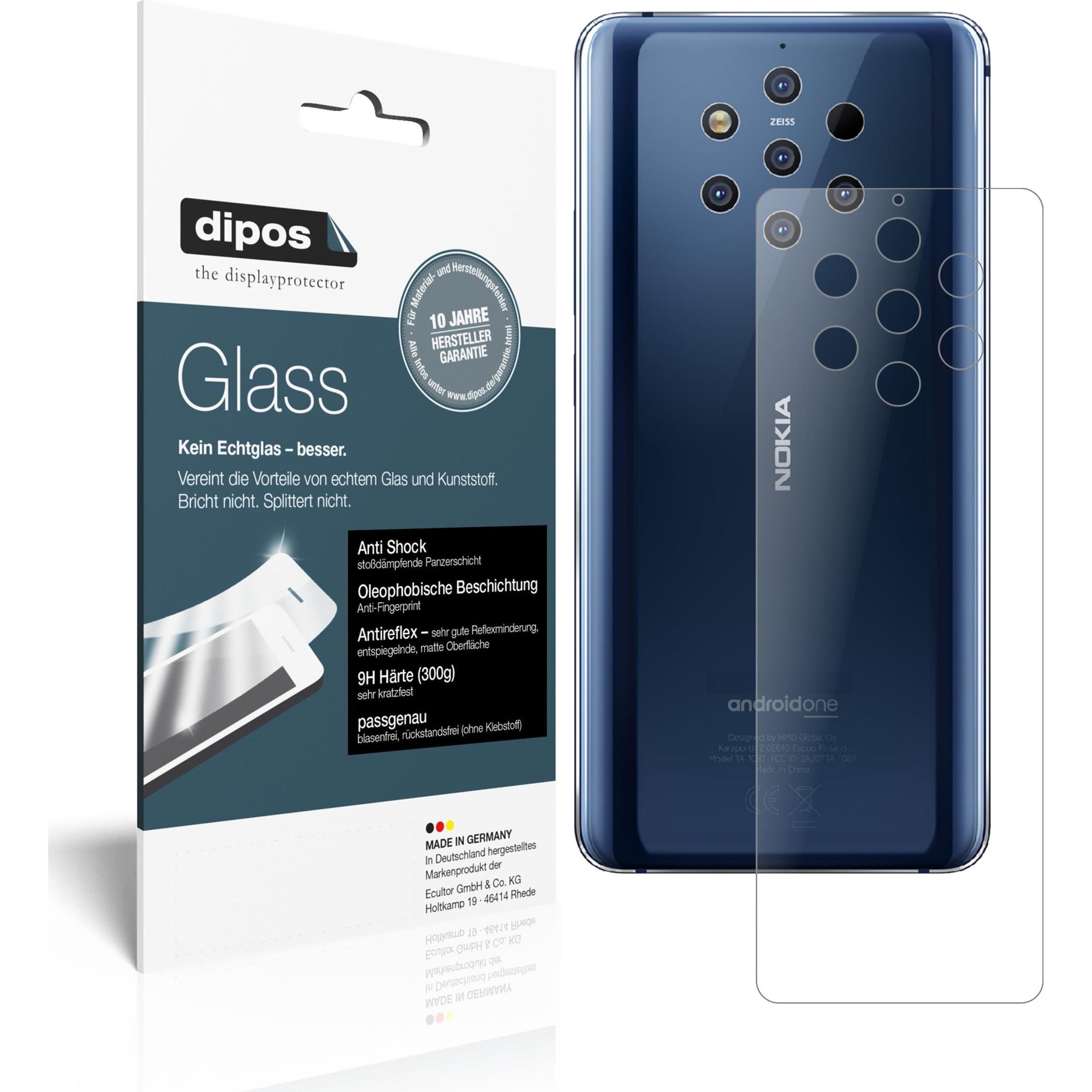 Dipos Displayschutz Anti-Shock (2 Stück, Nokia 9 PureView), Smartphone Schutzfolie, Transparent
