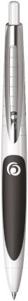 Produktbild Herlitz Kugelschreiber my.pen Schwarz Weiss Silber (Weiss, Schwarz, 1 x)