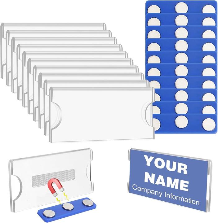 Produktbild Swissdetector Magnete - Starke, hochwertige Namensschildhalter (10x)