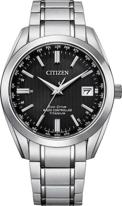 Actual product image Citizen CB0260-81E Eco-Drive Radio Controlled Titanium Watch 40mm 10ATM