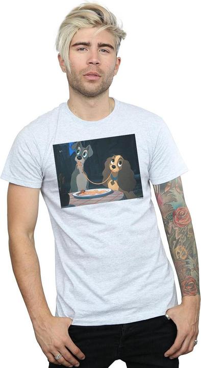 Immagine prodotto Disney Lady And The Tramp Spaghetti Slurp Maglietta Uomo (L)