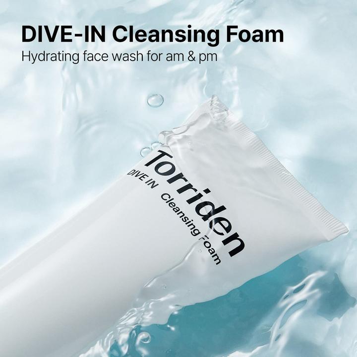 Image du produit Torriden Mousse nettoyante à base d'acides hyaluroniques à faible poids moléculaire DIVE-IN (Mousse nettoyante, 150 ml)
