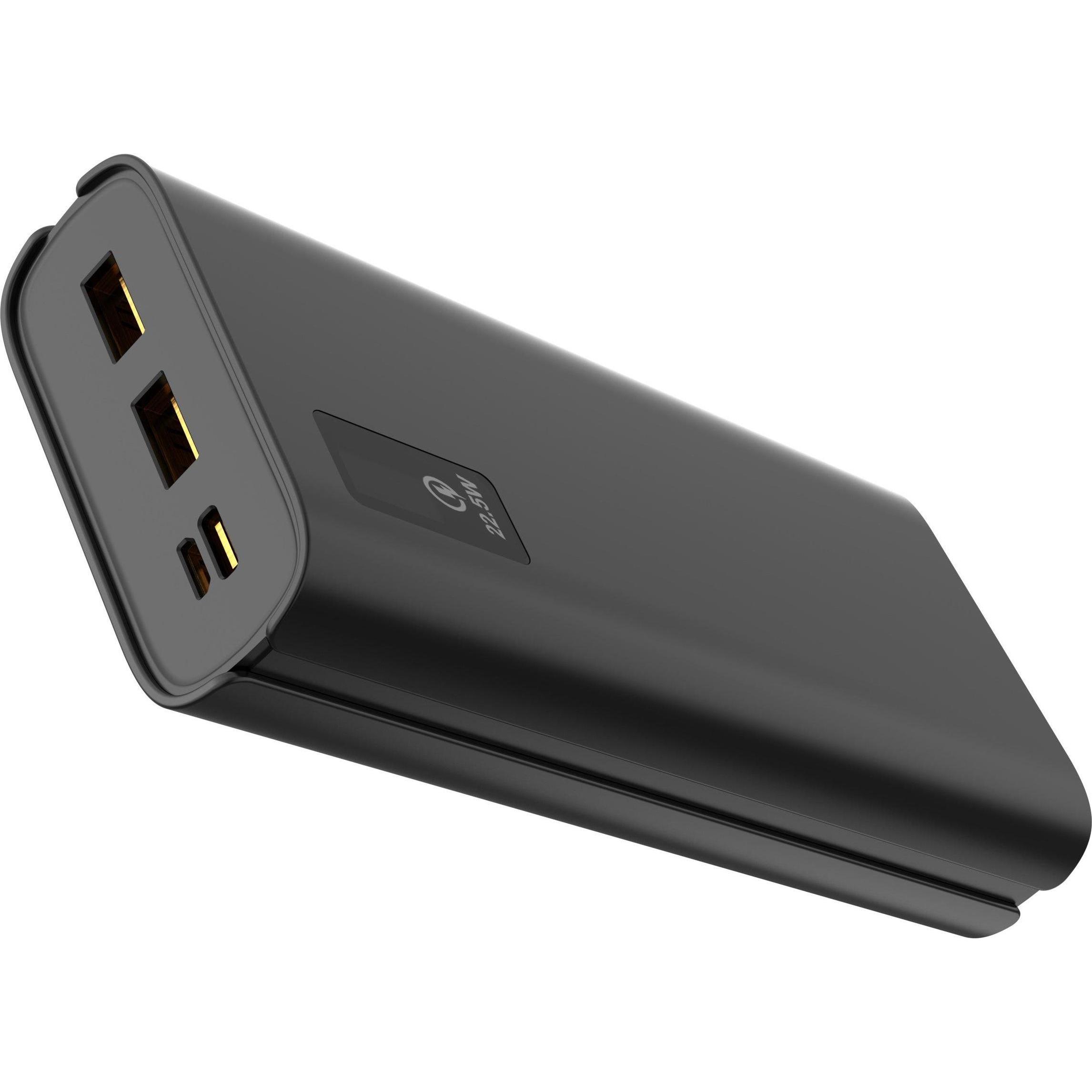 Sponge POWERBANK ENERGY 20 000 QC (20000 mAh), Powerbank, Schwarz