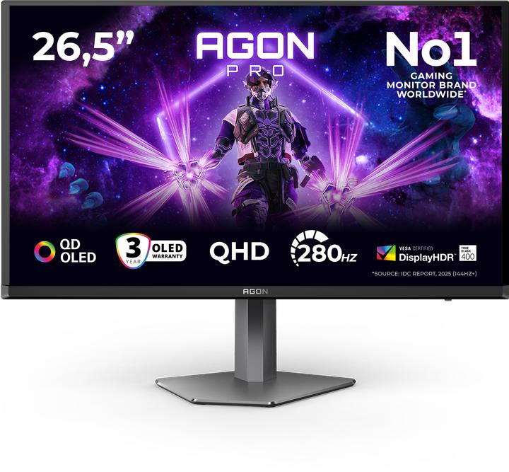 Produktbild AOC Agon PRO AG276QZD2 (2560 x 1440 Pixel, 26.50")