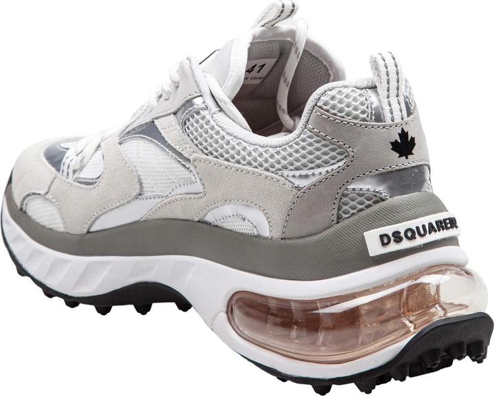Produktbild Dsquared2 bubble sneakers in leather and technical fabric color white/silver (43)